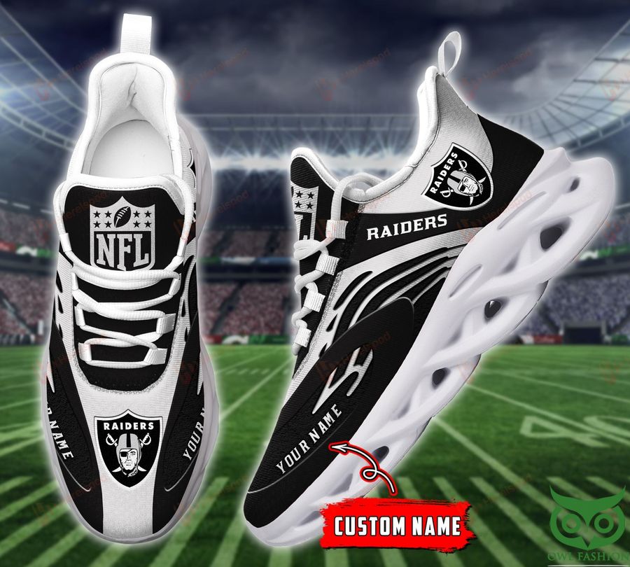 Las Vegas Raiders NFL Custom Name Max Soul Sneakers