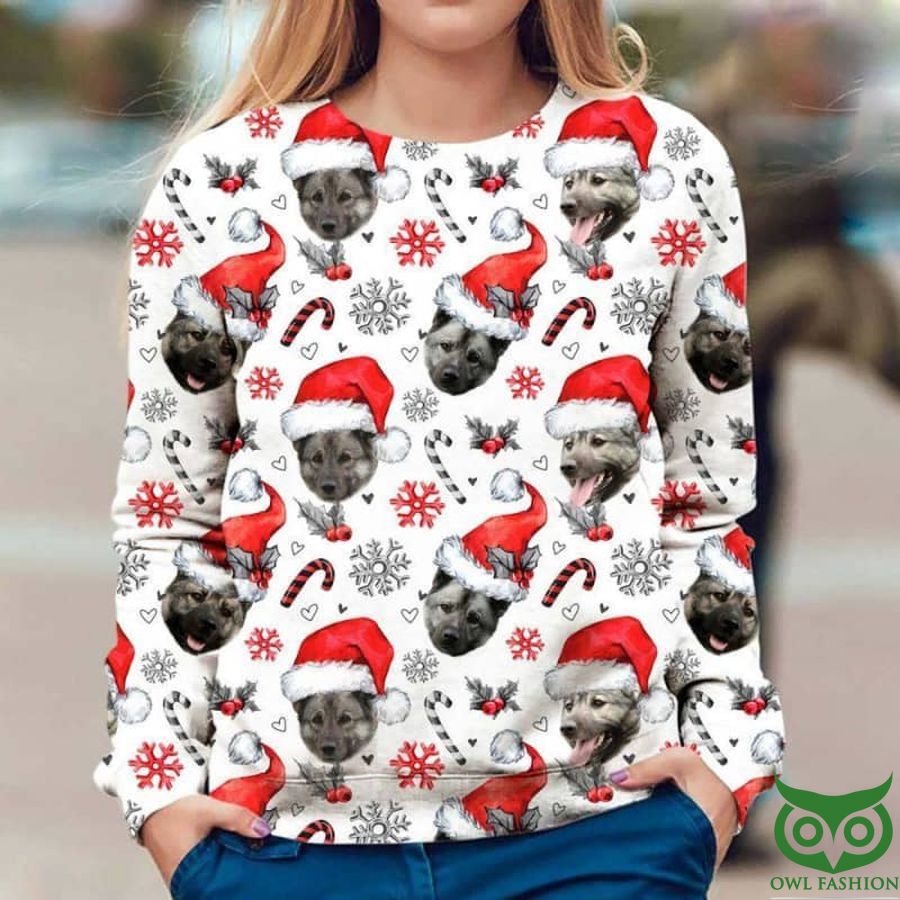 Norwegian Elkhound Christmas Premium Sweatshirt