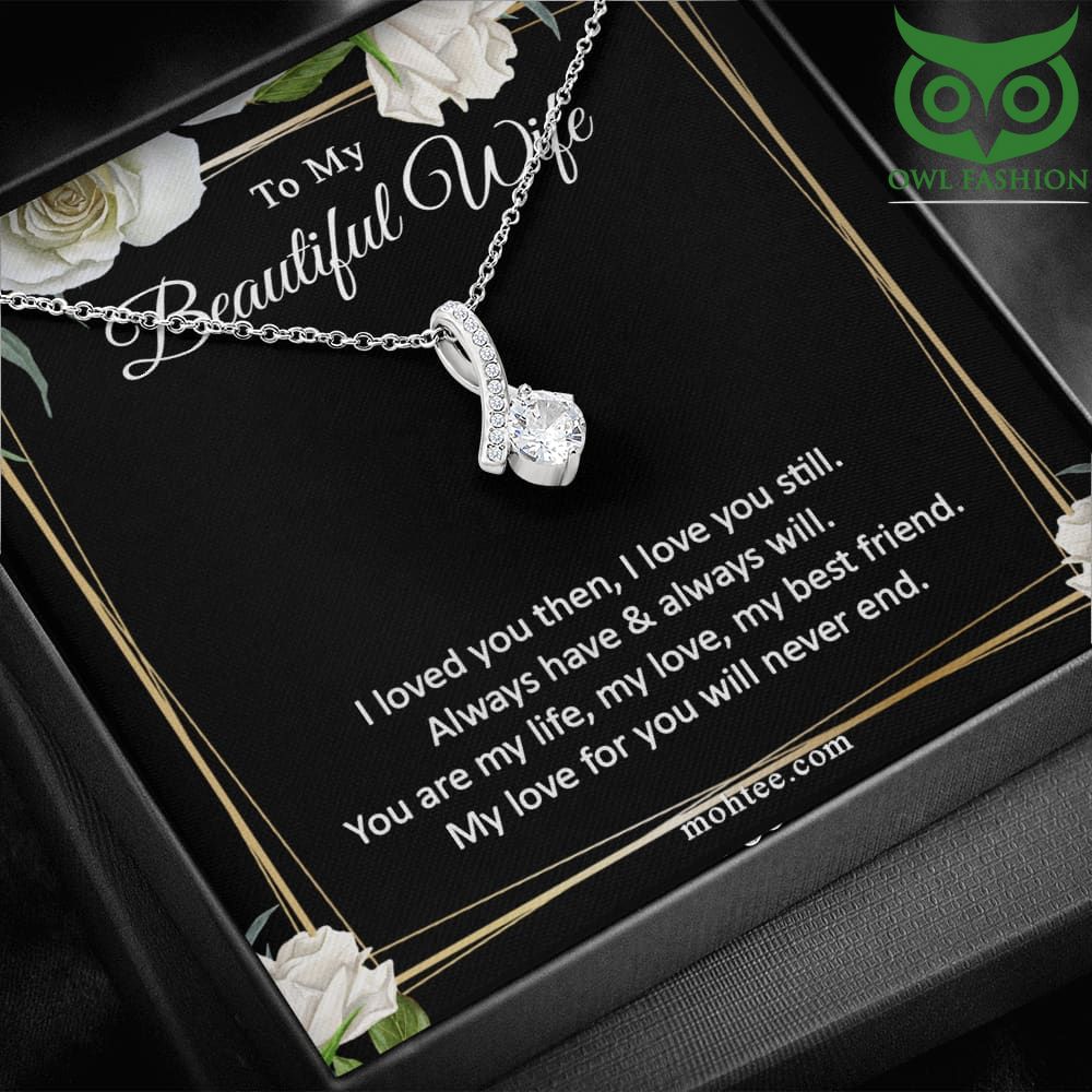 You are my life my love my friend love twist Valentine necklace Silver 