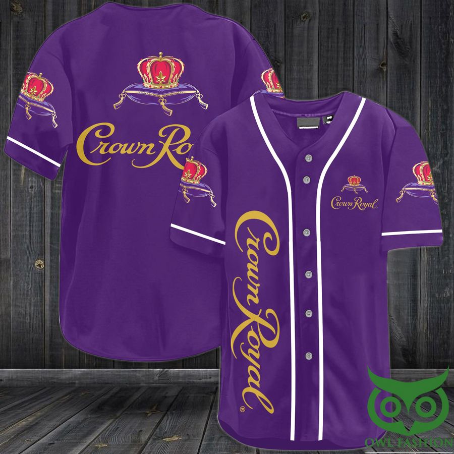 Crown Royal Whiskey Baseball Jersey Shirt