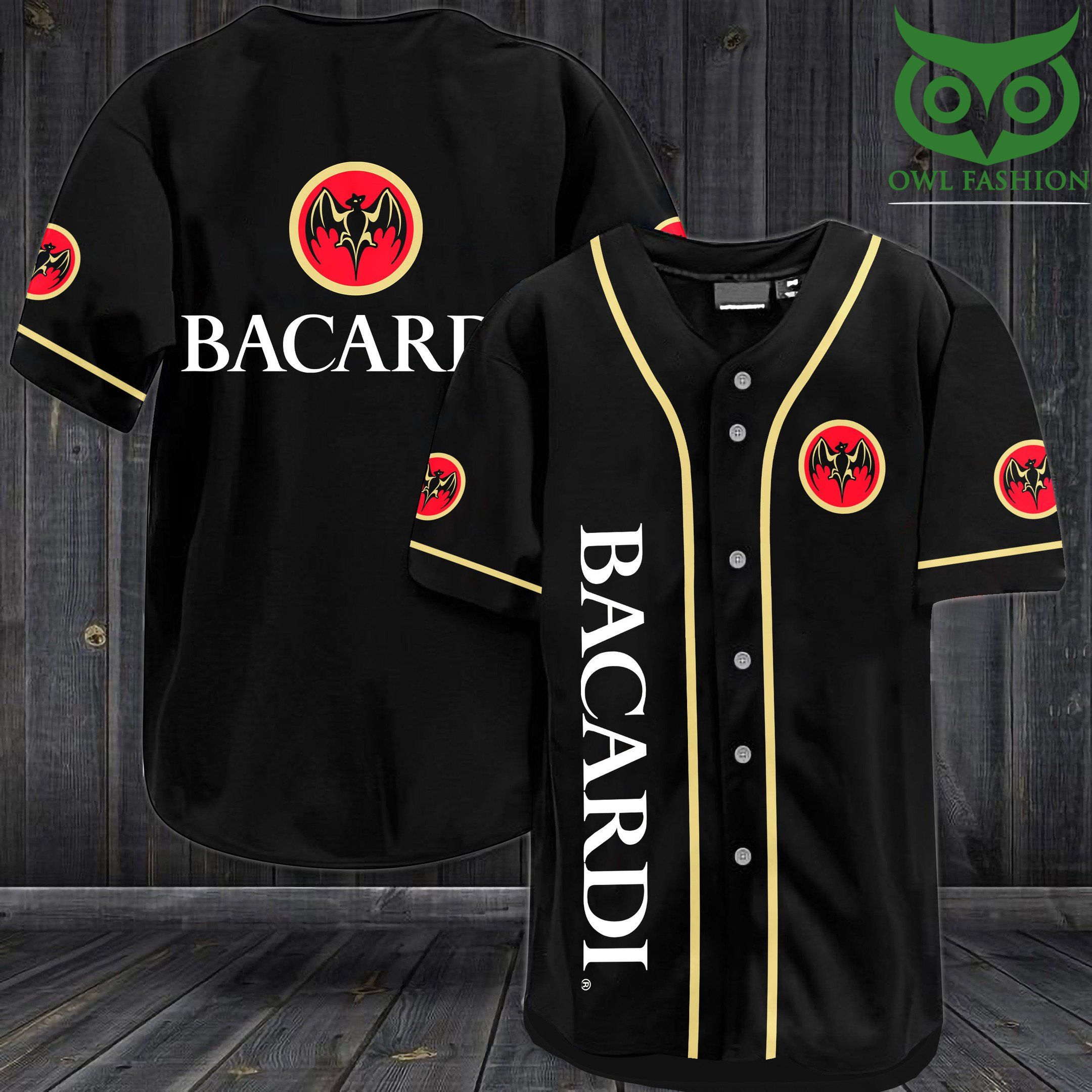 Bacardi Baseball Jersey Shirt