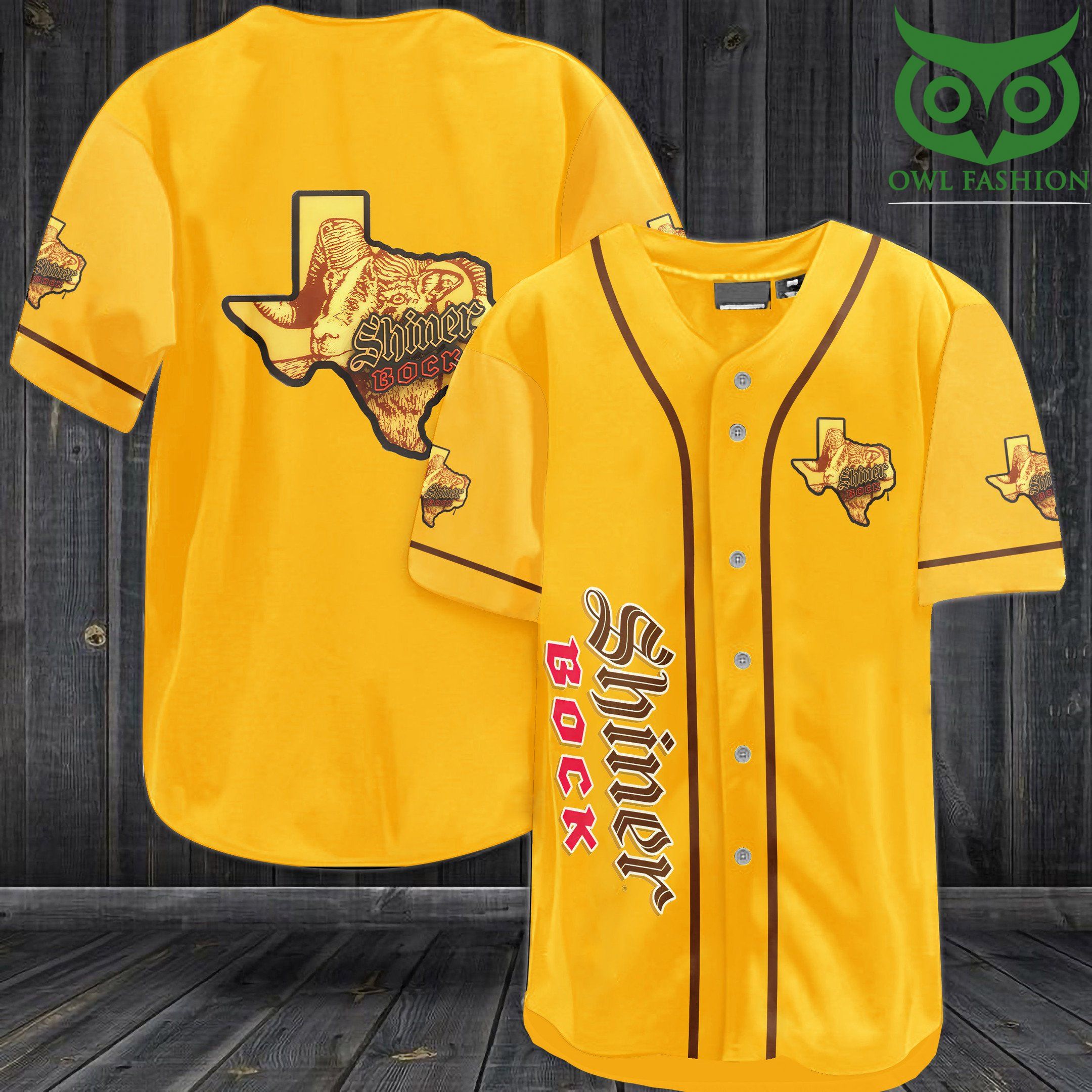 Shiner Bock Baseball Jersey Shirt