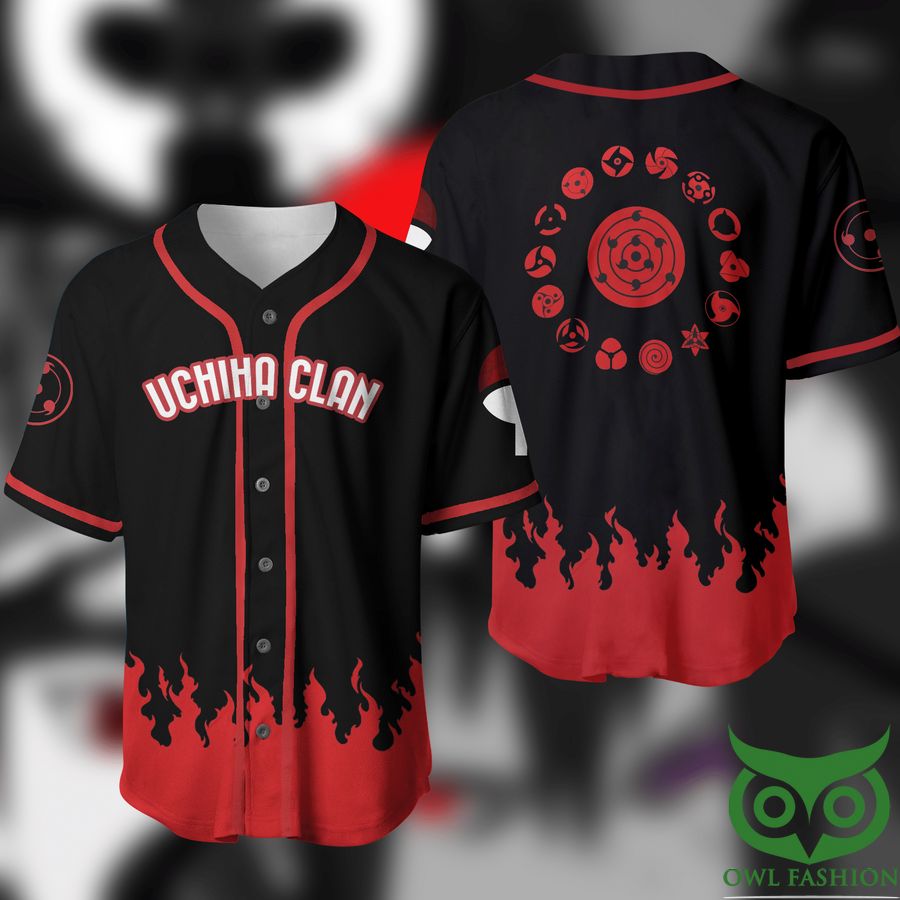 Uchiha Clan Anime Baseball Jersey Shirt