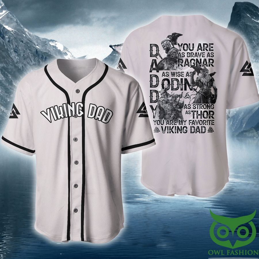Viking Dad Baseball Jersey Shirt