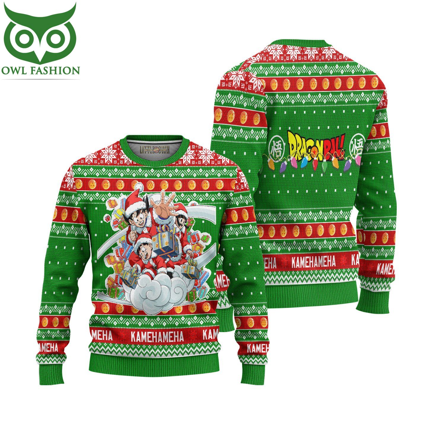 91 Dragon Ball Anime Unisex Wool Sweater Christmas Gift