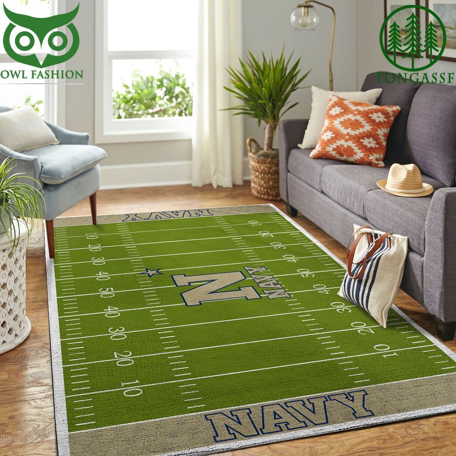 59 NAVY MIDSHIPMEN Football Field Carpet Rug Area Rug