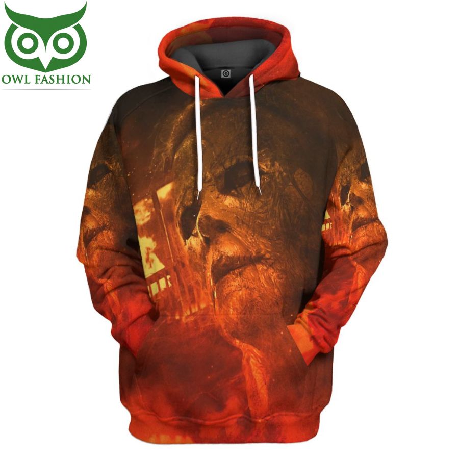 Halloween Kills Michael Myers Face fire Color Hoodie