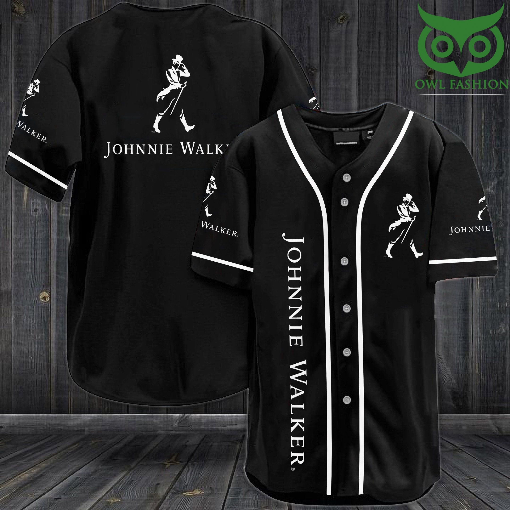 Johnnie Walker black Baseball Jersey Shirt