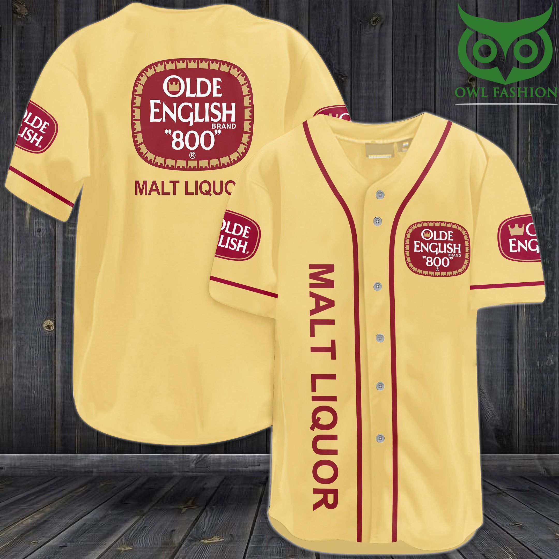 Olde English 800 Malt Liquor Baseball Jersey Shirt