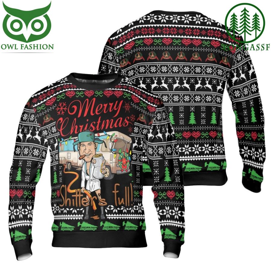 National Lampoon Shitters Full Christmas Vacation Ugly Sweater