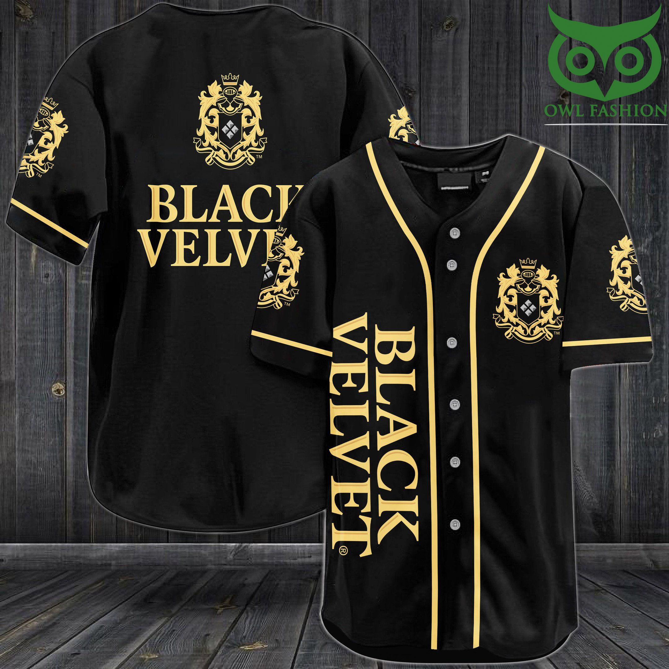 Black Velvet royal Baseball Jersey Shirt