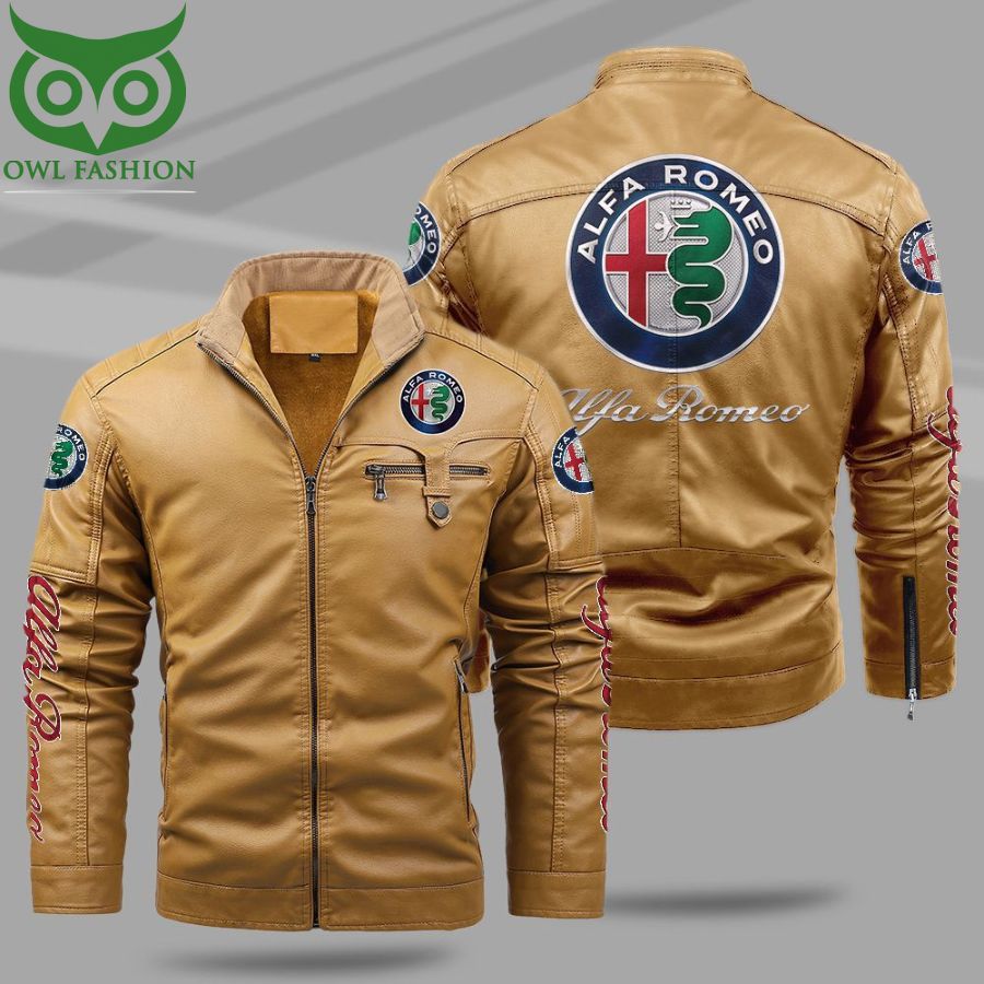 81 Alfa Romeo Fleece Leather Jacket