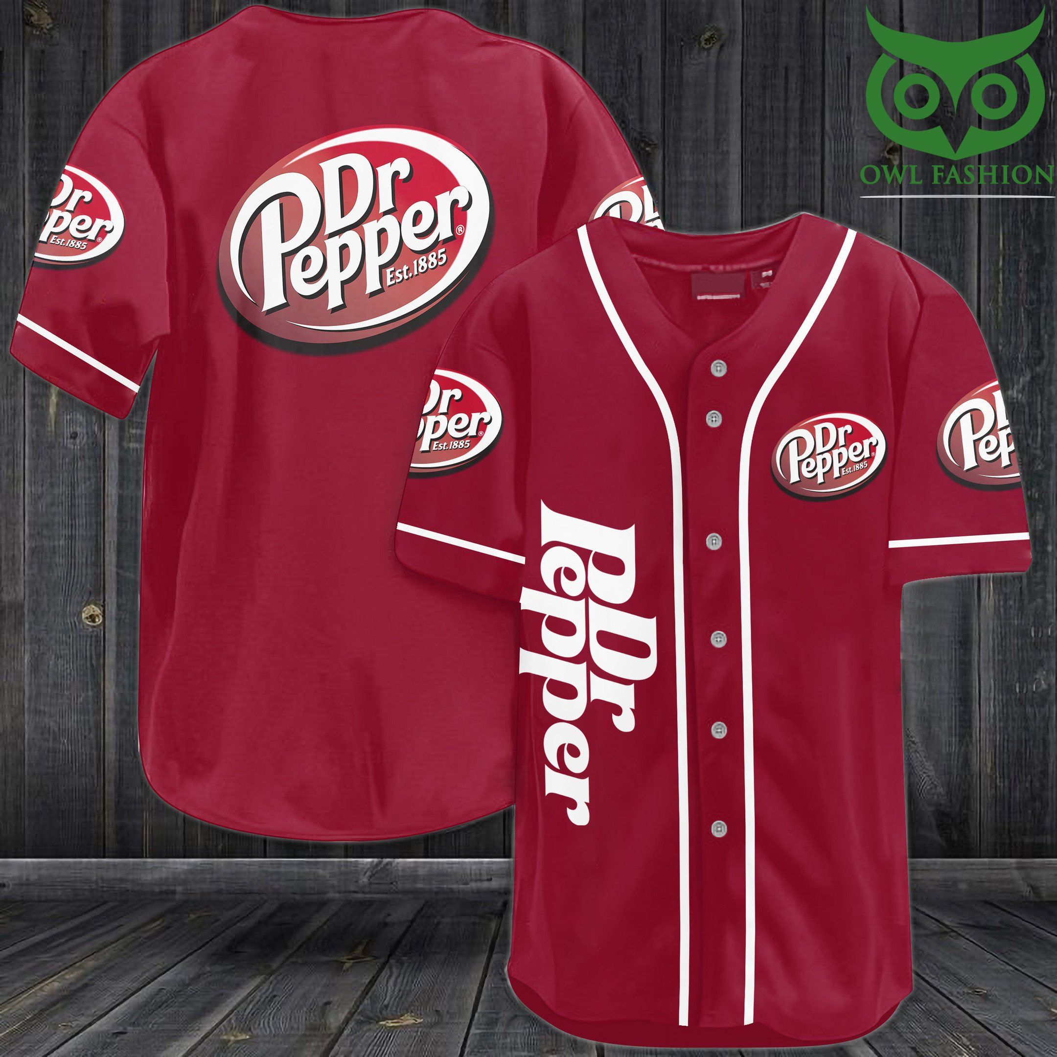 Dr Pepper est 1885 Baseball Jersey Shirt
