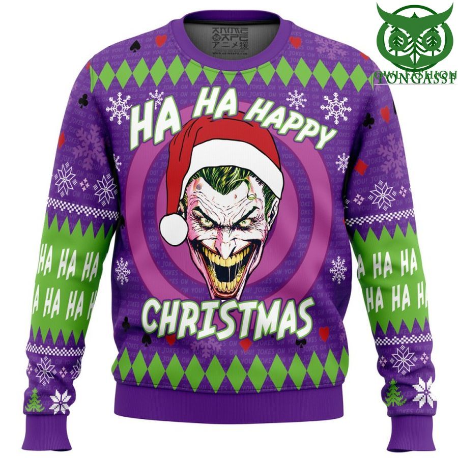 Ha ha ha happy Christmas Joker Christmas Sweater