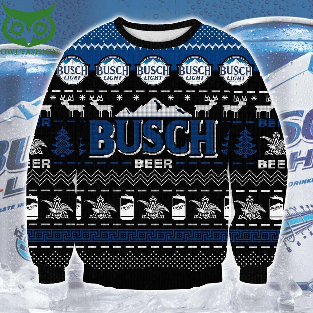Busch Beer 3D Print Christmas Sweater