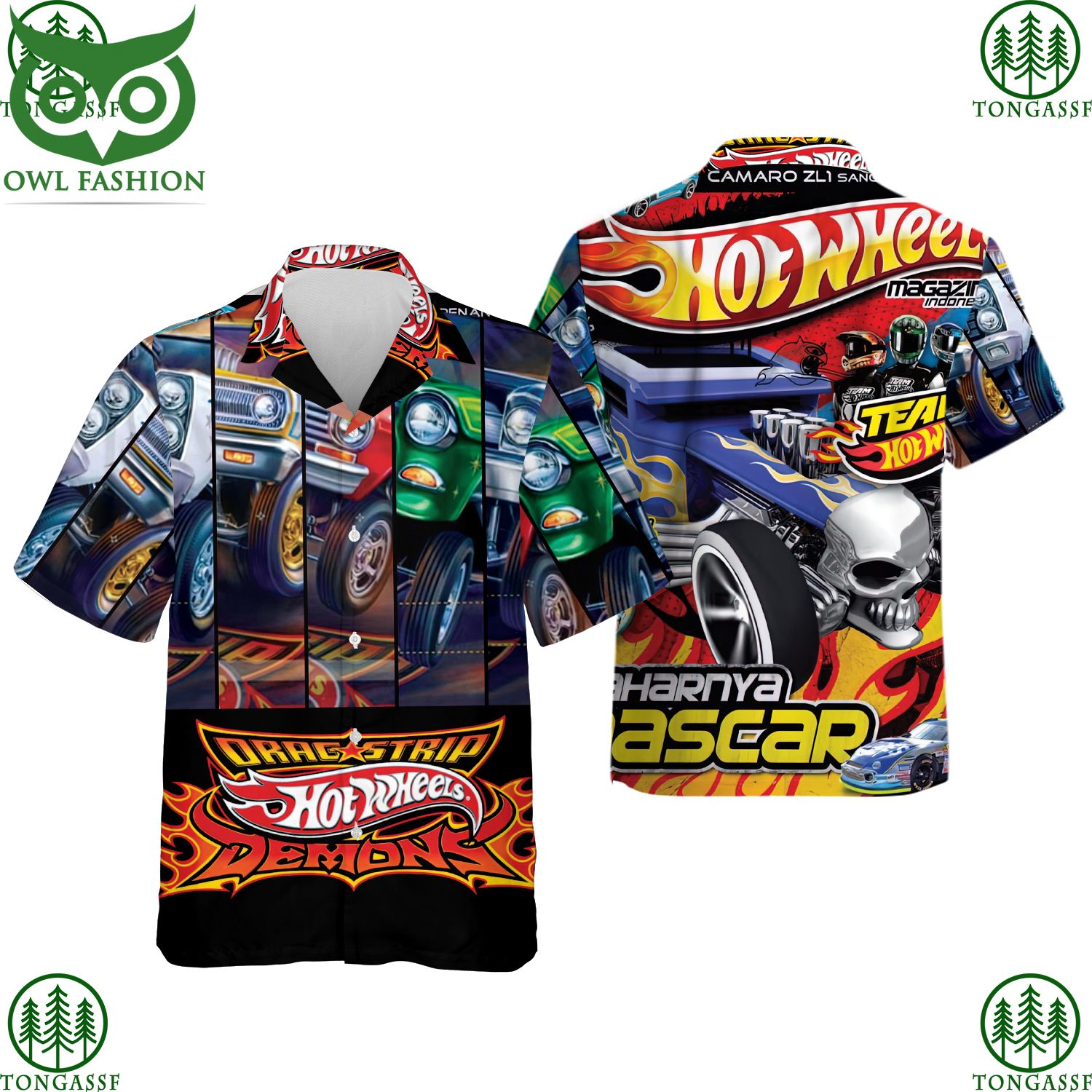 103 Hot wheels Demons Drag Strip Hawaiian Shirt and T shirt