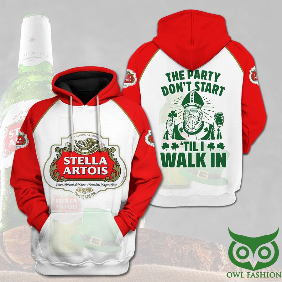 Stella Artois The Party Don't Start 'Til I Walk In 3D Hoodie