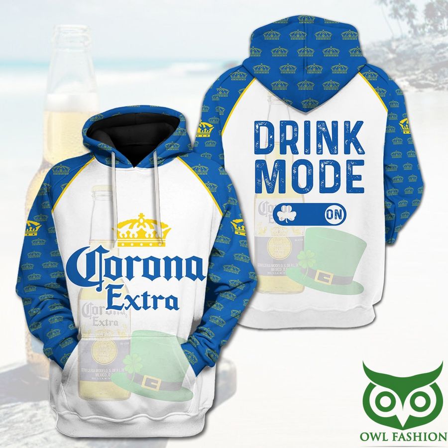 Corona Beer Logo Drink Mode On 3D Hoodie