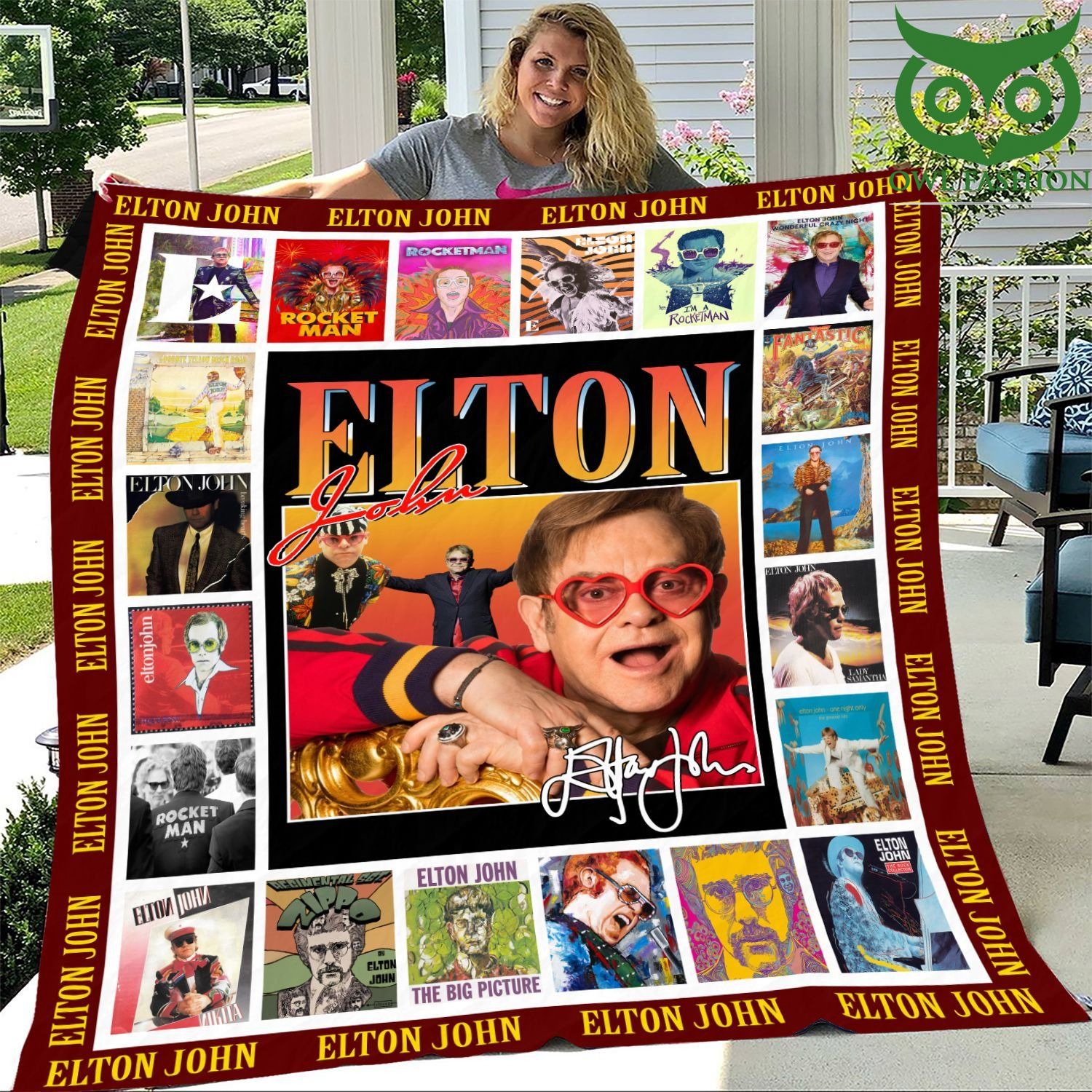 Elton John Signature Fleece Blanket
