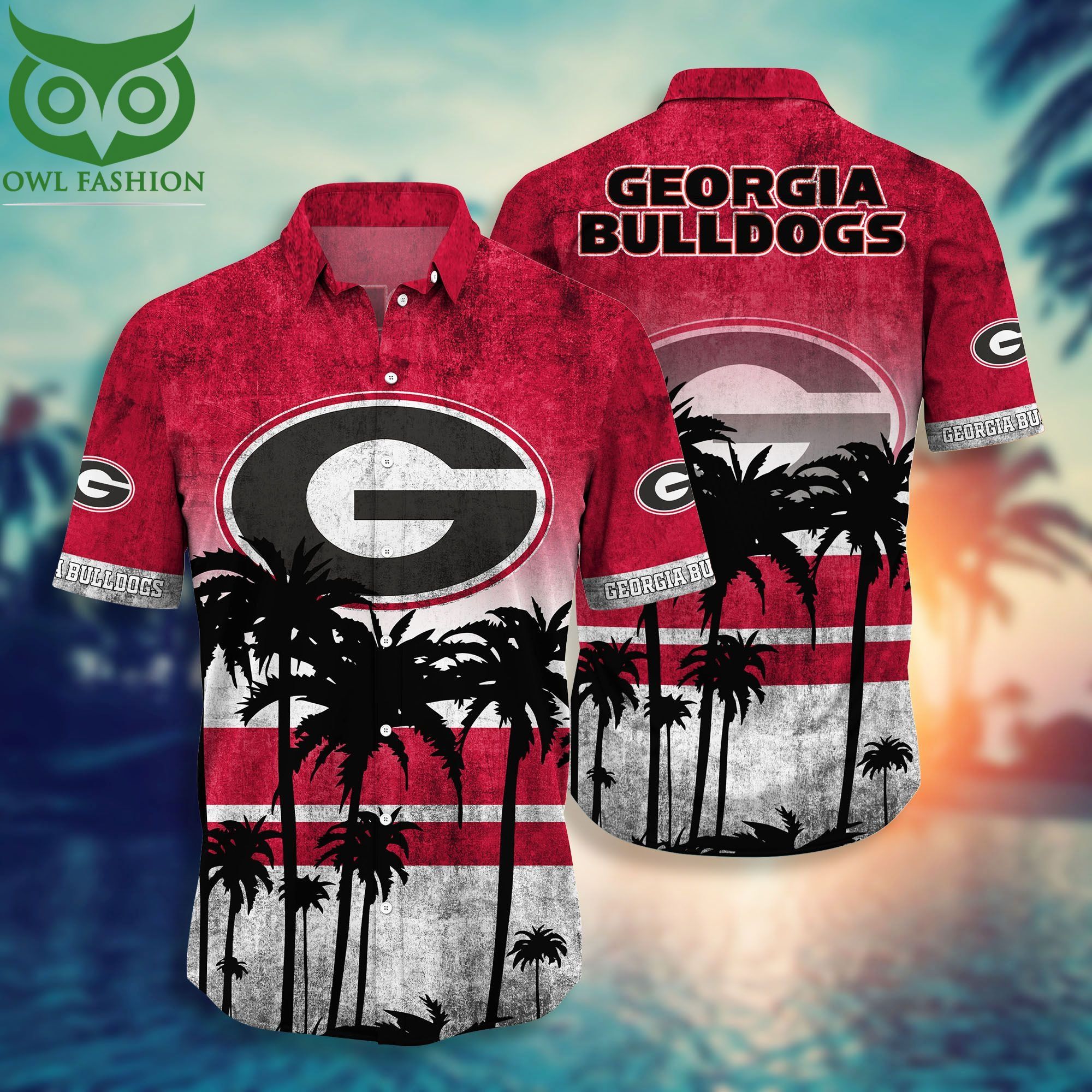 Georgia Bulldogs NCAA T-shirt Hawaiian Shirt and Shorts
