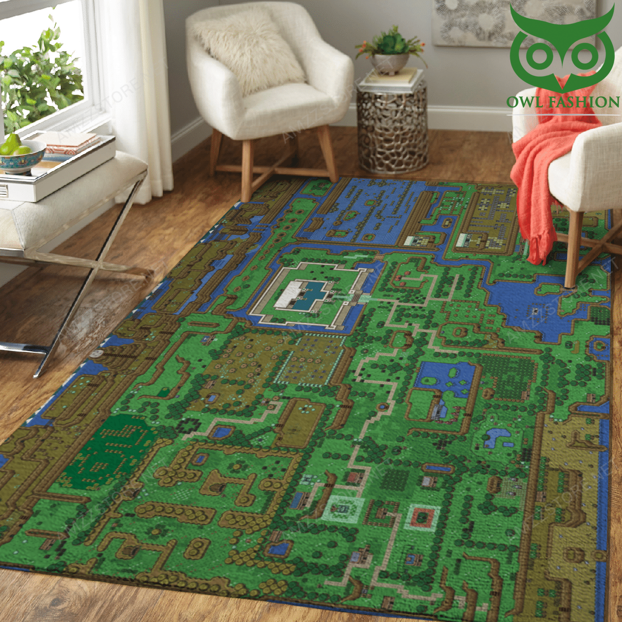 Legend of Zelda Full map Carpet Rug