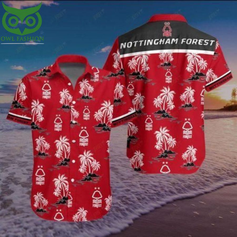 Nottingham Forest FC Hawaiian Shirt Summer Shirt