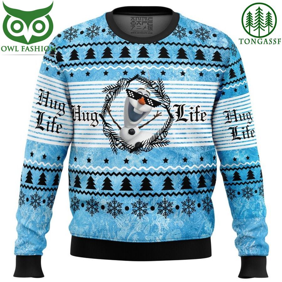 Hug Life Olaf Frozen Ugly Christmas Sweater