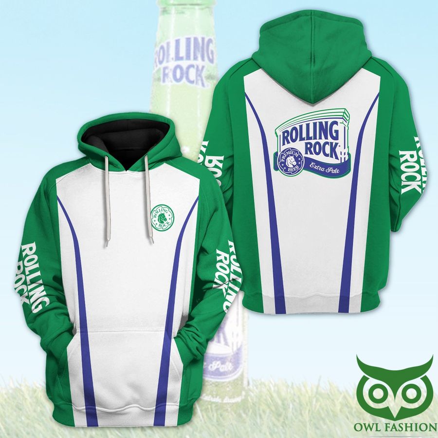 Rolling Rock Beer Extra Pale Green and White 3D Hoodie