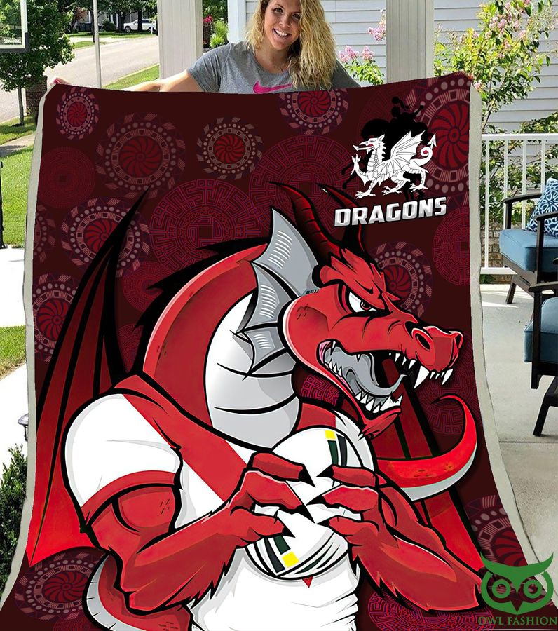 NRL St George Illawarra Dragons Fleece Blanket