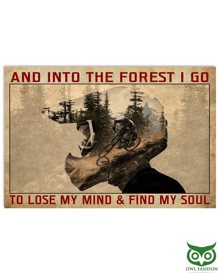 And into the forest I go Motorbike poster