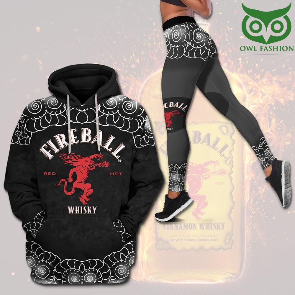 Fireball Red hot Whisky Hoodie and Legging combo