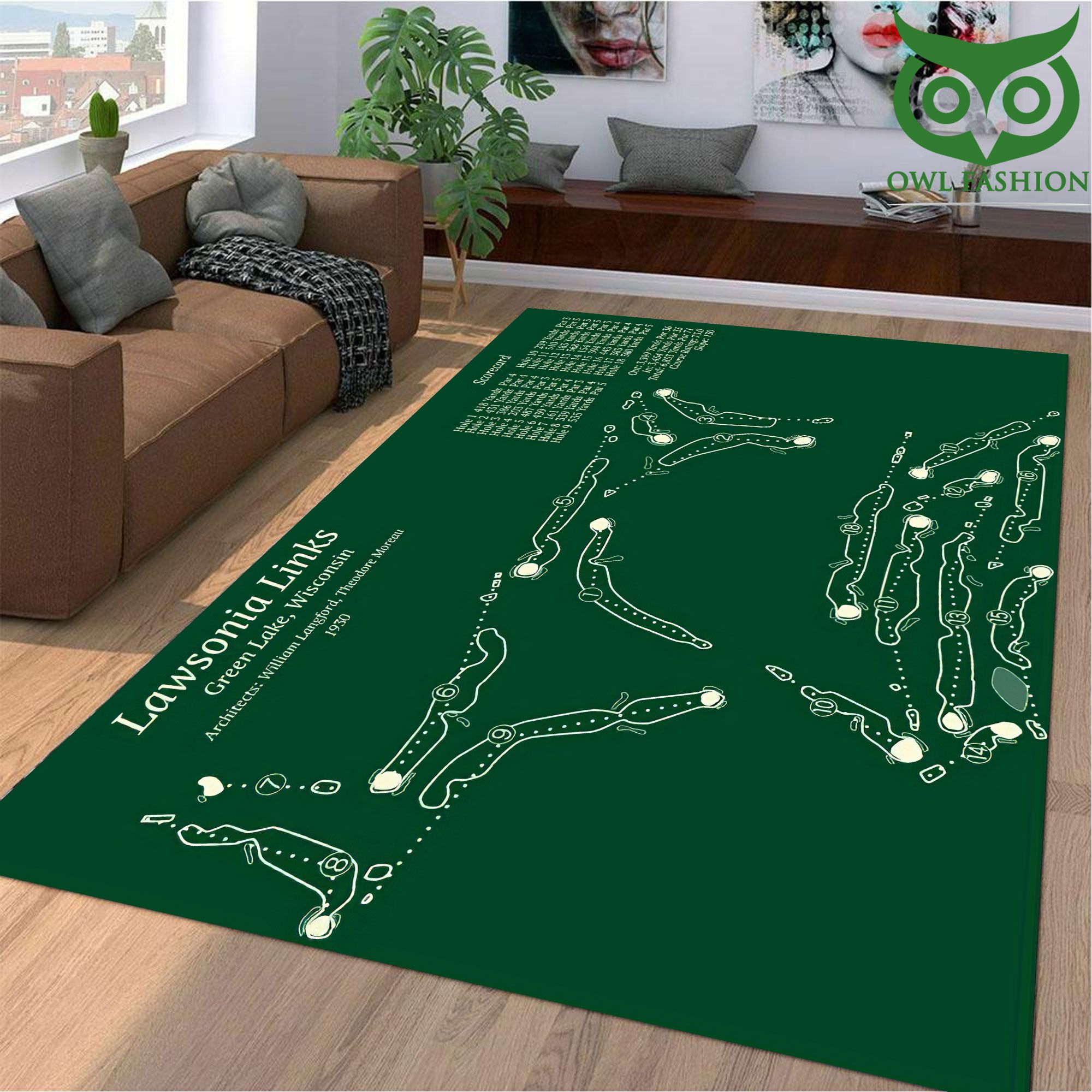 Lawsonia Links golf course 3D Full Printing Carpet Rug