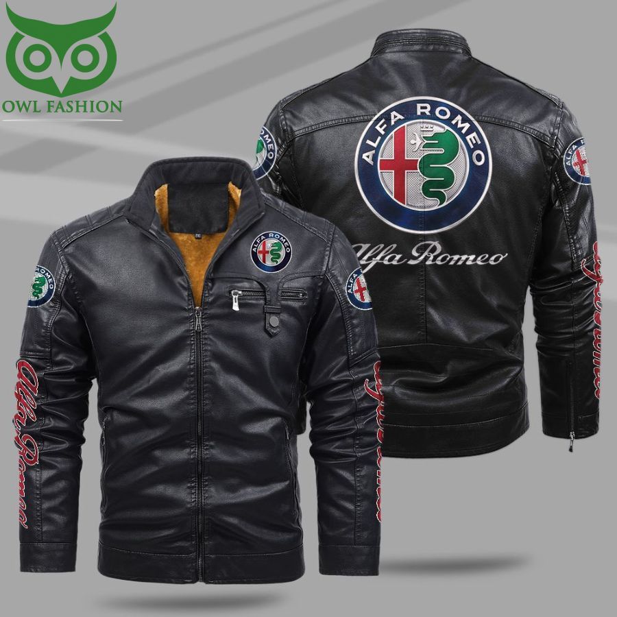 Alfa Romeo Fleece Leather Jacket