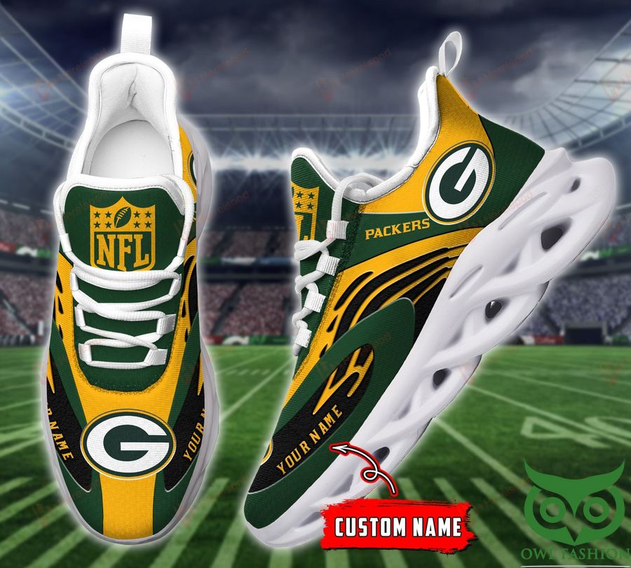 Green Bay Packers NFL Custom Name Max Soul Sneakers