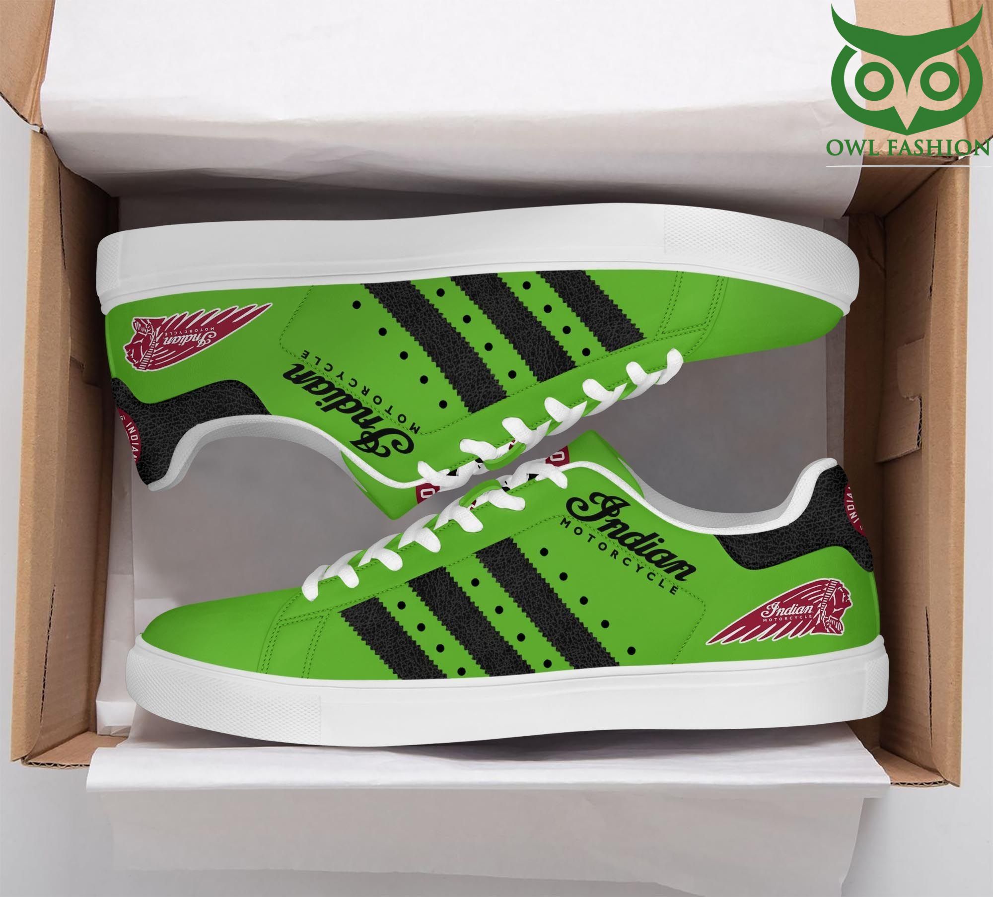 Indian Motorcycle Stan Smith Shoes Sneaker Green version