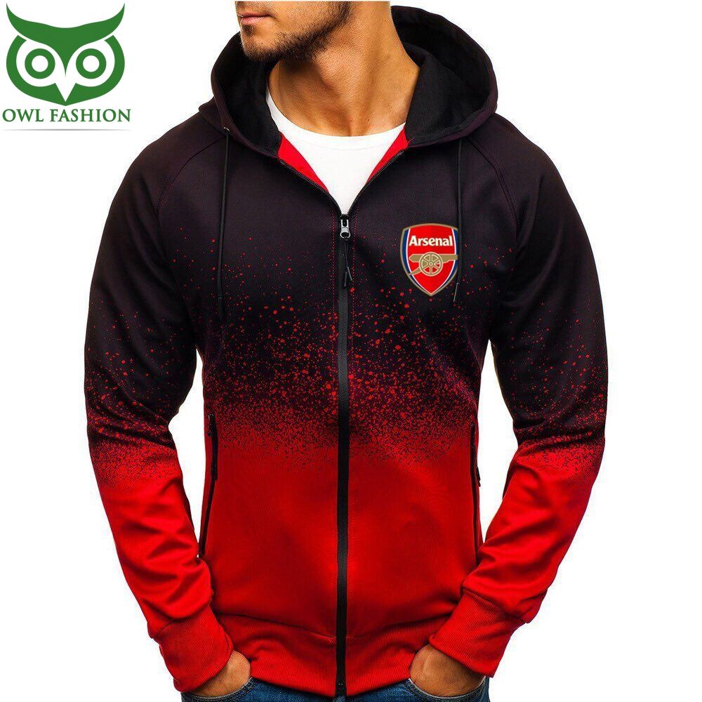 Arsenal football club gradient zip hoodie