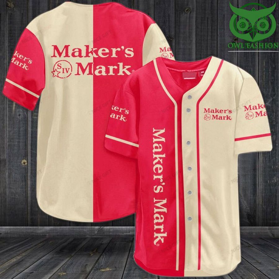 Maker's Mark Baseball Jersey Shirt