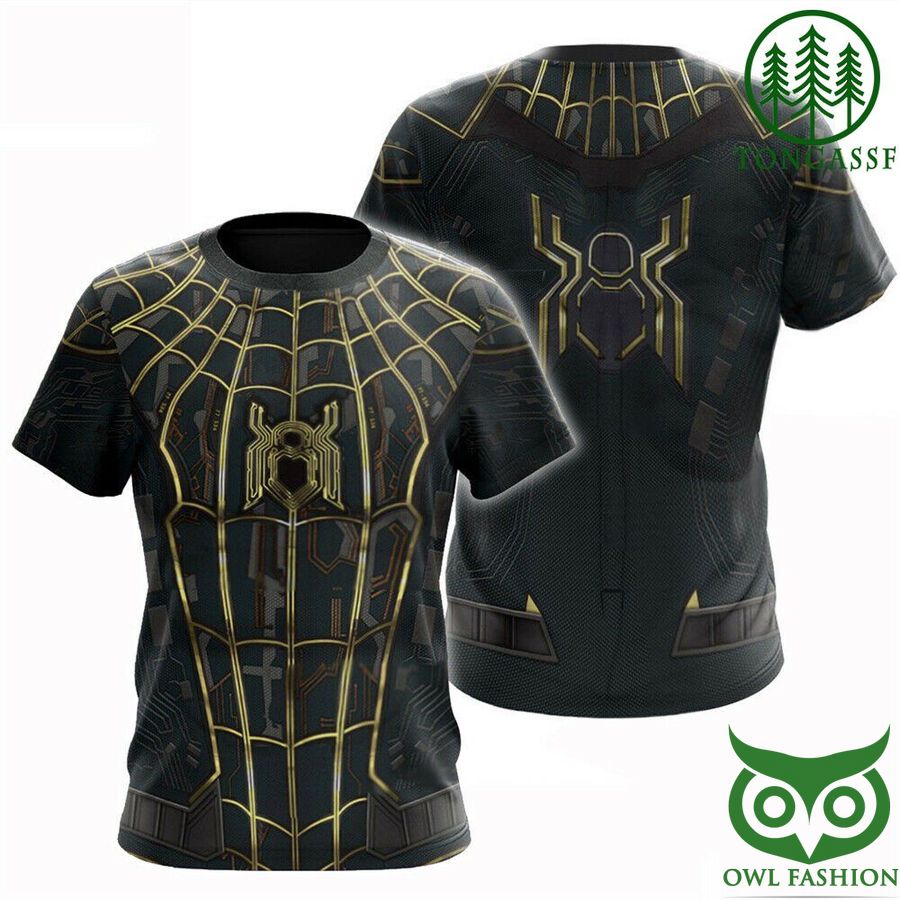 PREMIUM Spider Man black suite 3D Hoodie T-shirt