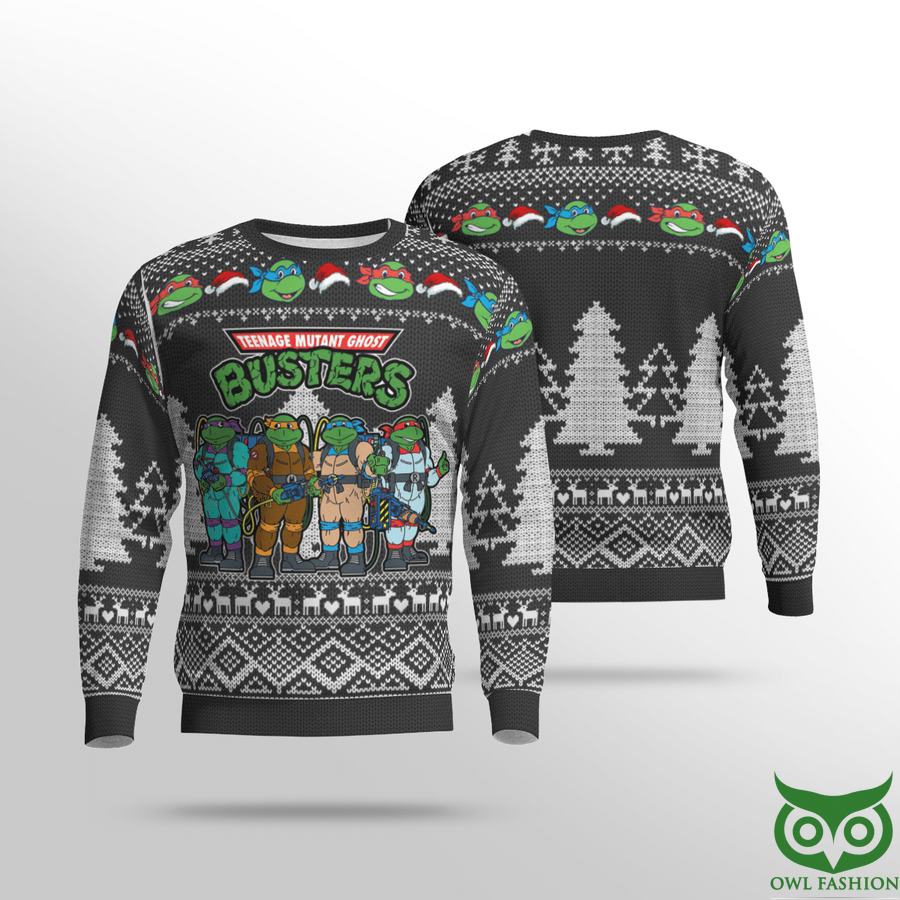 TMNT Ninja Turtles Ghostbusters Ugly Sweater