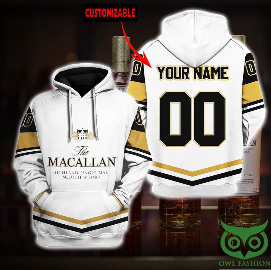Custom Name Number The Macallan Whiskey Hoodie