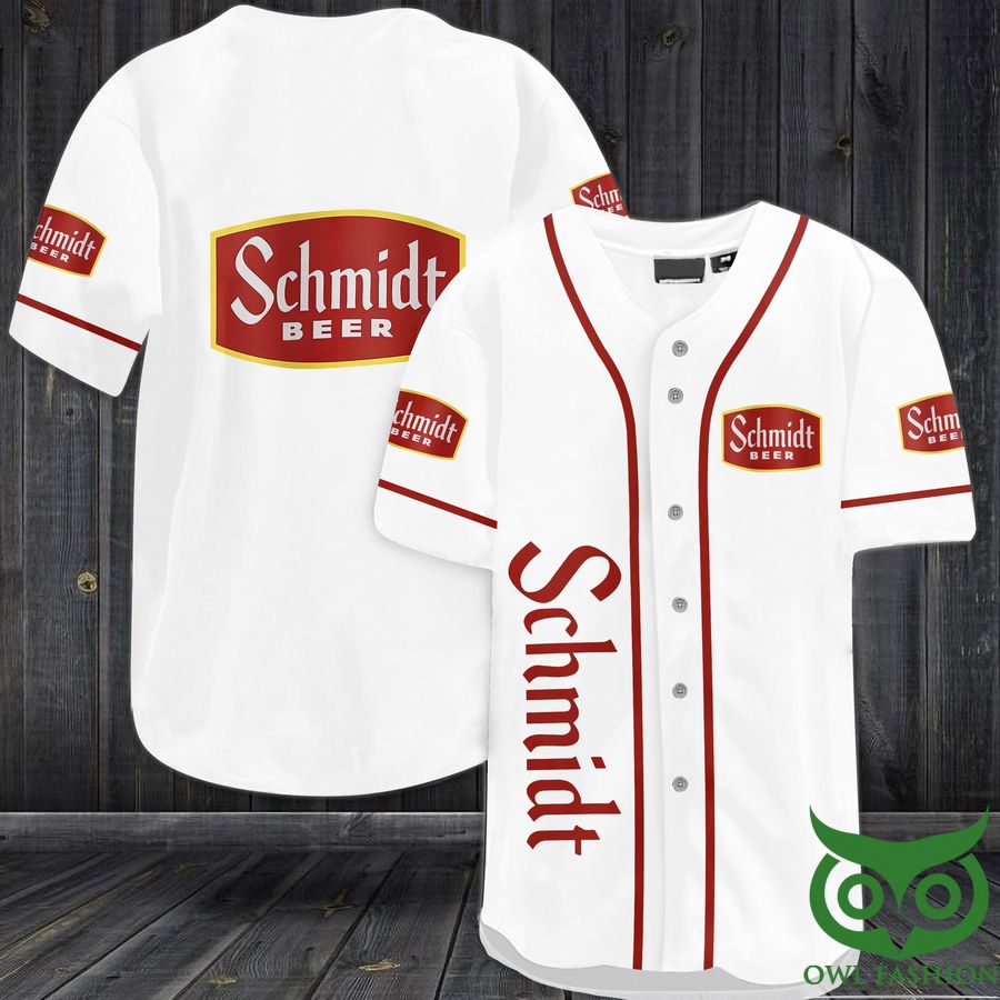 Schmidt beer white version Baseball Jersey Shirt