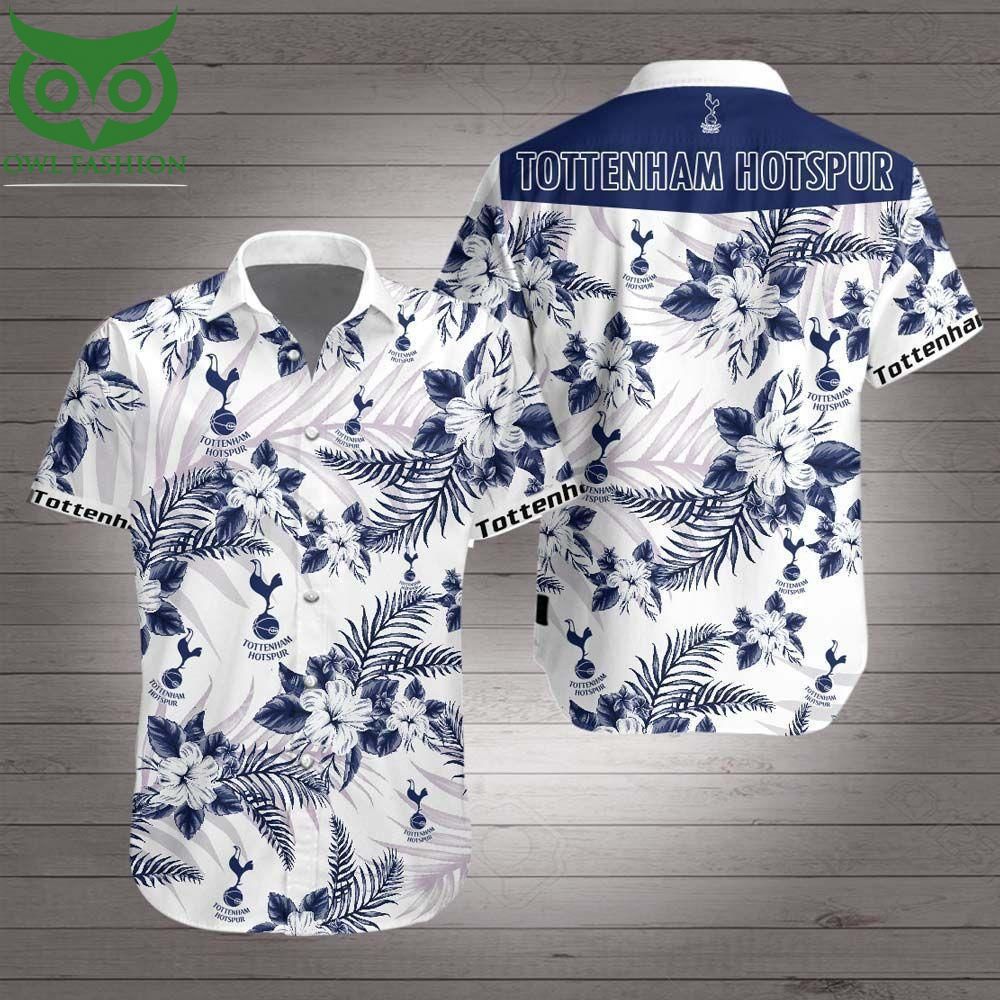 Tottenham Hotspur Floral Hawaiian Shirt Summer Shirt