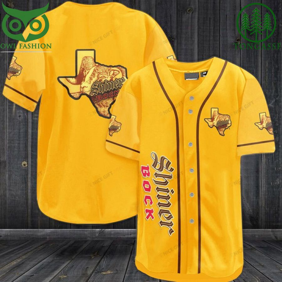 19 Shiner Bock Baseball Jersey Shirt