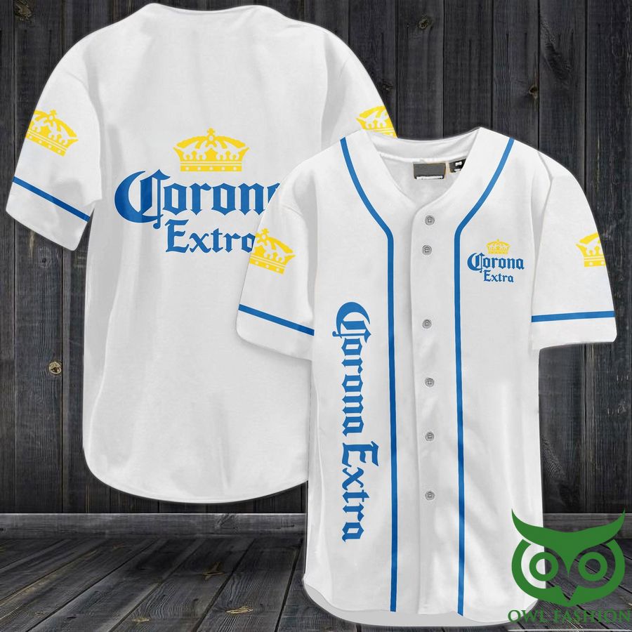 22 Corona Extra Beer Baseball Jersey Shirt