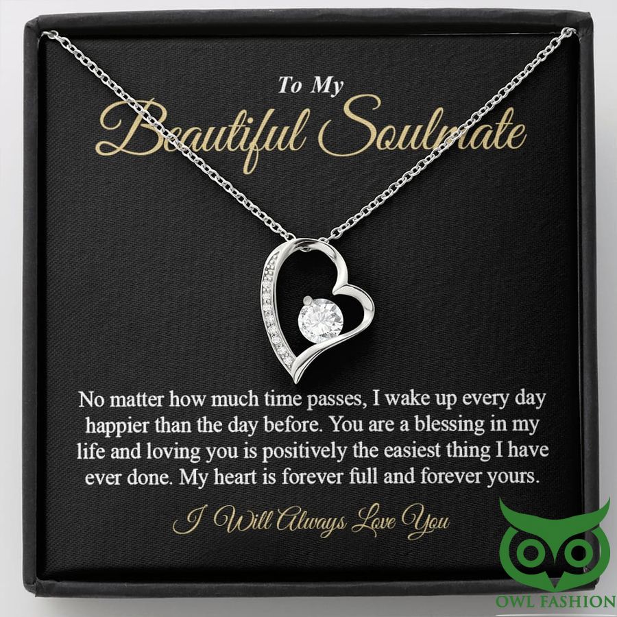 16 To My Beautiful Soulmate Necklace for Valentine Gift