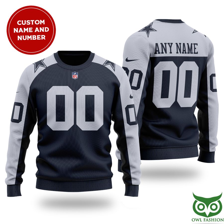 Personalized Name Number NFL Dallas Cowboys Sweater