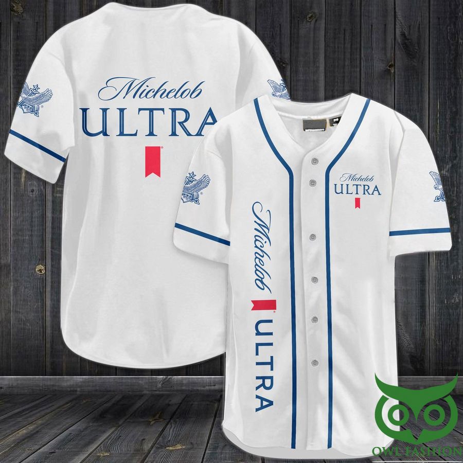 12 Michelob Ultra Beer Baseball Jersey Shirt