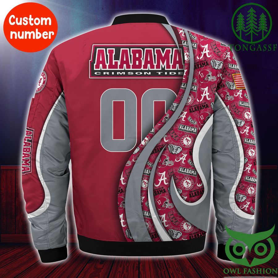 96 Alabama Crimson Tide NCAA1 Custom Number Bomber Jacket New design for fans
