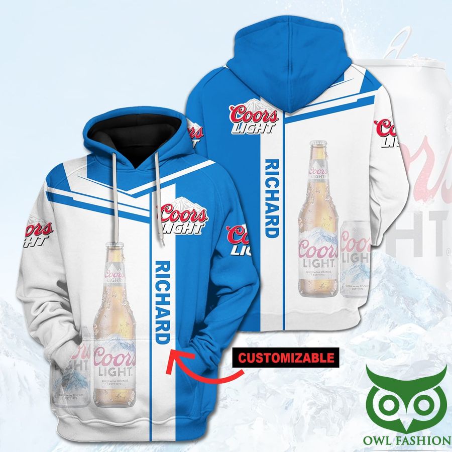 25 Personalized Coors Light Beer Brand Hoodie
