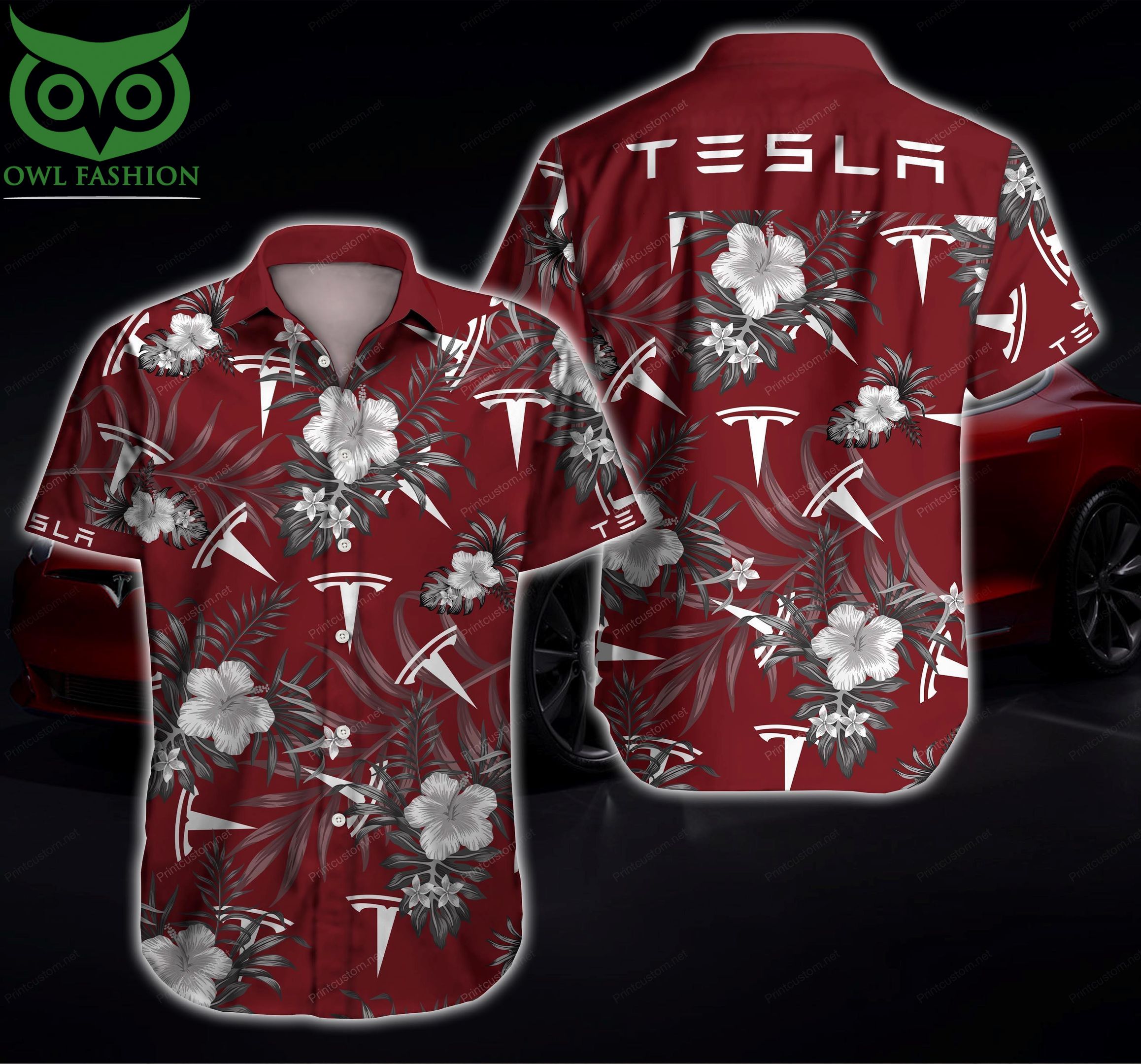 118 Tesla Hawaiian Shirt Summer Shirt